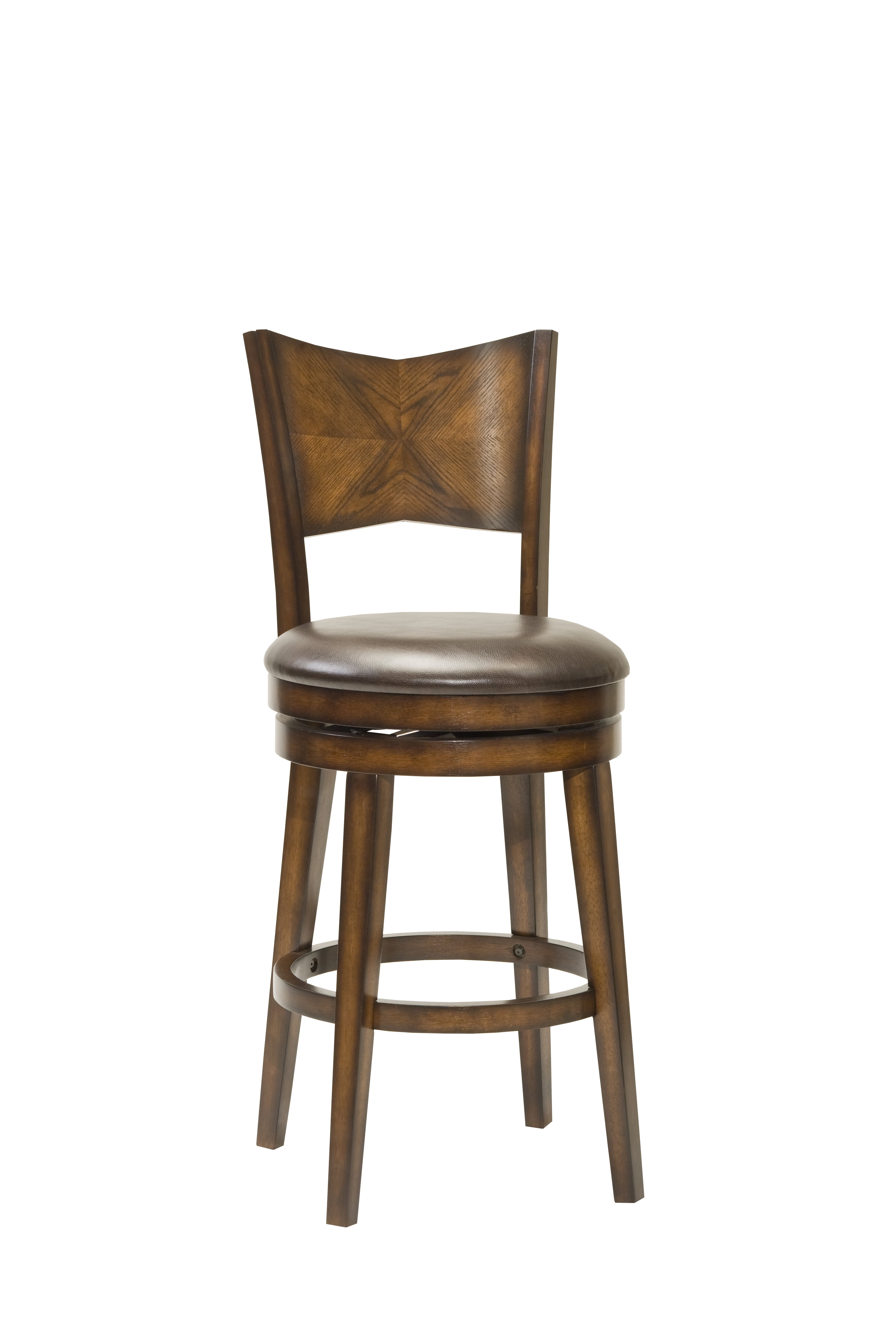 Hillsdale Furniture Jenkins Wood Bar Height Swivel Stool Rustic Oak Walmart Com Walmart Com