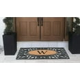 thumbnail image 6 of A1HC Elegant Circles Rubber and Coir Mat for Outdoor Entrance Heavy Duty Monogrammed Doormat Black/Beige 23x38, 6 of 6