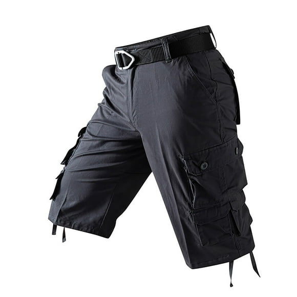 Gspmoly Shorts for Men, Men'S Summer Casual Fashion Pockets Zipper Button Comfortable Shorts Cargo Pant Gym Shorts Men Deals of The Day Gray 31