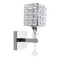 thumbnail image 2 of Lámpara colgante de lámpara de pared de cristal LED, accesorio de iluminación brillante y magnífico para dormitorio, , E26 / E27 para Plata Colco lámpara de pared de cristal, 2 of 8