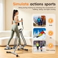 thumbnail image 5 of Air Walker Exercise Machine for Home - Compact Folding Walking Machine with LCD Monitor, Low Impact Elliptical Trainer with Adjustable Abdominal Support, 5 of 10