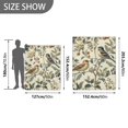 thumbnail image 6 of Yayeee Throw Blanket for Couch Soft Warm 50" x 60" Sofa Chair Bed Decoration, Green Birds, 6 of 7