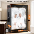 thumbnail image 5 of Sunyrisy 2-Person Portable Infrared Sauna Box, 2400W Total (2x1200W Steamers), Red Light Therapy, 5 of 8