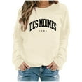 thumbnail image 1 of WEAIXIMIUNG Chandails en Molleton pour Enseignants École Primaire Femmes Décontracté Imprimé Lettre Col Rond Pull Sans Capuche Chandails en Molleton Manches Longues Automne Blouse 06, 1 of 5