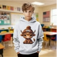 thumbnail image 5 of MAIHAN Teen Girl Hoodies Boys Highland Cow Sweatshirt Hoodie Cute Casual Fall Winter Sweatshirts Cowgirl Long Sleeve Pullover Tops(White,3-4 Years), 5 of 6