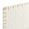 thumbnail image 5 of Sparta Weave Vegan Leather King Headboard in Natural Beige, 5 of 8