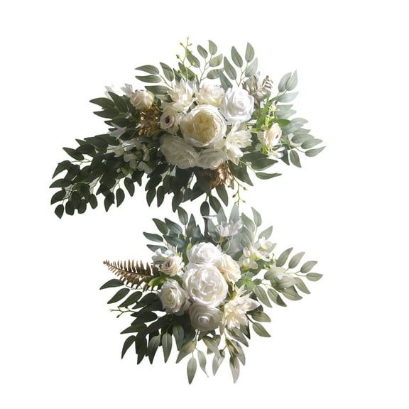 AOOOWER Artificial Flower Swag for Wedding Ceremony Sign Wedding Flower Arrangements