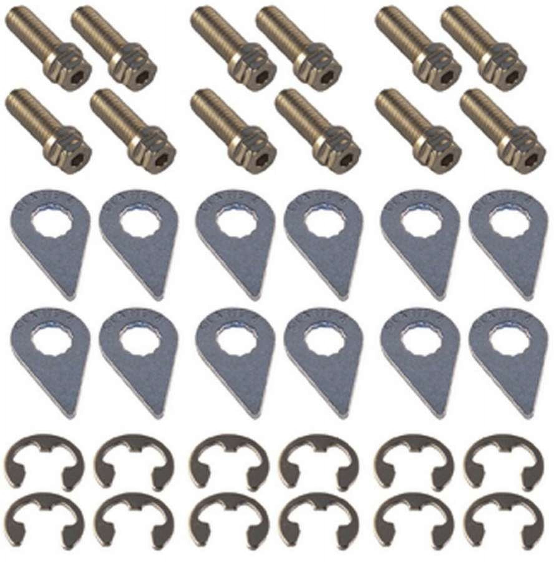 Stage 8 8916A Locking Header Bolts 3/8-16 in - 1.000 Long - Hex Head - Set of 12