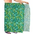 thumbnail image 2 of HAPPY BAY Men's Regular Swimwear Sarong Long Pareo Beach Wrap One Size Shamrock Green Summer Vacation Party, 2 of 3
