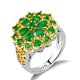 thumbnail image 1 of Bonito anillo de piedra de cristal rosa para mujer, anillos de boda finos de lujo para mujer, anillo de compromiso de circón con flor de novia delicada Tan Jianjun unisex, 1 of 2