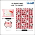 thumbnail image 2 of Sanrio Hello Kitty Forever Sweet Silk Touch Throw Blanket 50X60 inches with Plush Pocket Pillow 14X20 inches – Ultra Soft Plush Character Pillow for Kids, 2 of 6