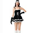 thumbnail image 2 of DailyTrove Women's Santa Costume Dress-Short Sleeve-Velvet-Polyester-for Christmas Party/Theme Event-Festive Santa Design, 2 of 6