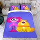 thumbnail image 4 of Maddie + Triggs Conjunto de sábanas temático, trío de piezas, cómodo y amigable con la piel, diseño único, regalo de decoración para el hogar para familiares, amigos y fans,173cm *218cm, 4 of 6