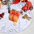 thumbnail image 6 of TEAMD 48" Christmas Tree Skirt and Socks Set Blue Xmas Tree Skirt with Silver Snowflake Sequin for Merry Christmas Party Ornaments and Holiday Decorations, 6 of 7