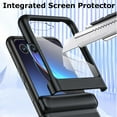 thumbnail image 2 of for Motorola Razr+ 2023 Case with Integrated Glass Screen Protector, Motorola Razr Plus Case with Hinge Protection, Slim Hard PC Full Coverage Phone Case for Motorola Razr Plus 2023 - Black, 2 of 6