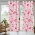 thumbnail image 5 of Outdoor Curtains for Patio Waterproof, Pink Flamingo Outdoor Privacy Panels Grommet, Summer Animals Blackout Outside Curtains for Porch/Cabana/Pergola/Gazebo 54"x84", 1 Panel, 5 of 8