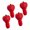 4, variant on Table Bottle Sealer Silicone Red Cap Reusable Stopper with Ribbed Plug for Opened Wine Bottles for Home Service