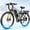 Gray, variant on Mountain Electric Bike for Adults, 1500W Peak Brushless Motor, 20+ MPH Top Speed, 48V 20.8Ah Battery, Full Suspension, 27.5" Tires, Up to 80 Miles Range, Black