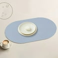 thumbnail image 7 of Placemats under $5! kkbbma PU Leather Placemats, Oval Placemats for Dining Table, Non-Slip Waterproof Heat Resistant Table Mat, Outdoor Placemat for Patio Table, 7 of 7