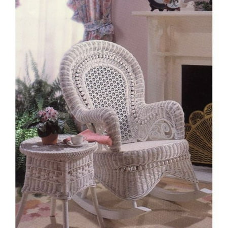 Country Wicker Rocking Chair - Indoor/Covered Porch