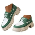 thumbnail image 1 of Dakaela Chaussures Oxford à Bout Golf à Lacets pour Femmes Plateforme Vintage Bout Rond Mocassins à Enfiler Mode Mary Jane, 1 of 6