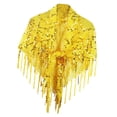 thumbnail image 3 of Women's Shawl Wrap Casual Accessories Sequin Shawl for Festival Summer Party Yellow, 3 of 7