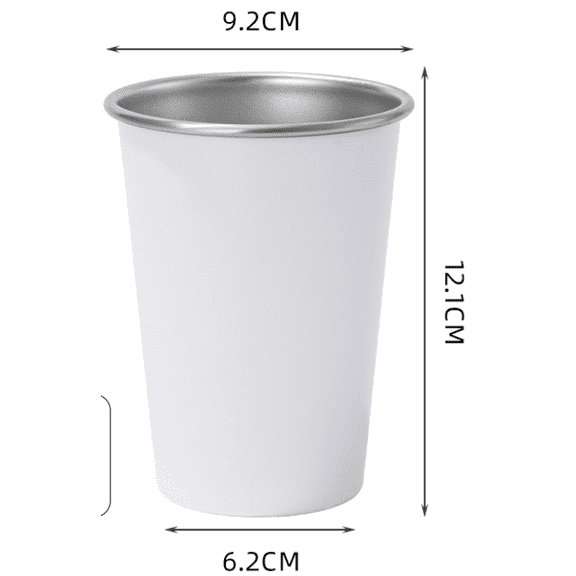 17 oz Stainless Steel Pint Cups Metal Cups Unbreakable Drinking Water Tumblers Stackable tumbler for Adults Bar Home Restaurant Travel Picnic Camping Outdoor