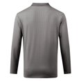 thumbnail image 6 of Garbnen Ribbed Men Polo Shirts Long Sleeve Golf Shirts for Men Collared Stretch Fall Winter Casual Sports Mens Workout Shirt Gray M, 6 of 8