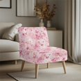 thumbnail image 3 of HELLHERO Butterfly and Floral Pattern Wear Resistant Armless Accent Chair Soft Cover with Easy Care, Anti-Wrinkle Armless Accent Chair Cover, 3 of 8