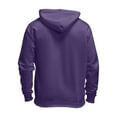 thumbnail image 3 of Cuoff Hoodies Sweatshirt Winter Loose Casual Solid Color Loose Casual Hoodies for men Purple L, 3 of 4