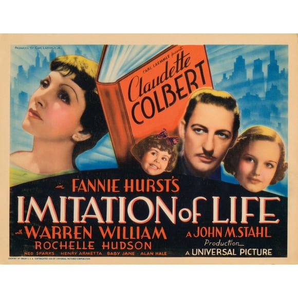 Imitation Of Life Claudette Colbert Juanita Quigley (As Baby Jane) Warren William Rochelle Hudson 1934. Movie Poster Masterprint (28 x 22)