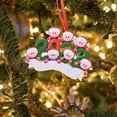 thumbnail image 4 of Colgante de árbol de Navidad personalizado, artesanía de resina familiar para mascotas, adorno colgante de resina para decoración del hogar, 4 of 4