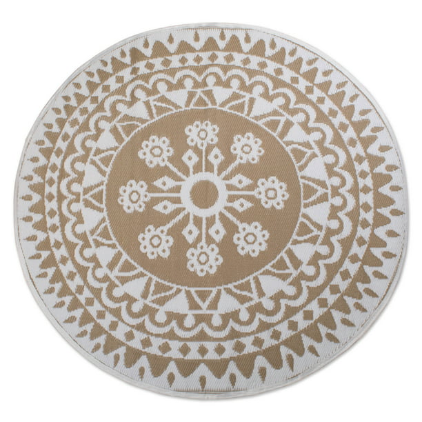 Dii Taupe Fl Outdoor Rug 5 Ft Round, Round Rug 5 Ft