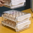 thumbnail image 4 of Contenedor de huevos de doble capa, organizador de huevos para nevera, accesorios de cocina apilables, soporte para huevos de 40 rejillas para cajón Macarena Titular de huevos, 4 of 8