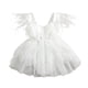 thumbnail image 1 of Gibobby Pañalero de algodón de malla de encaje de plumas sin mangas para niñas pequeñas, ropa de moda para niños(Blanco, 6-9 Meses), 1 of 5