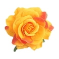 thumbnail image 1 of Nvzi Horquillas elegantes con forma de rosa para el pelo, accesorios de decoración para el pelo de novia, disfraz de Hanfu, tocados para fiestas, bodas y el día de la madre, color naranja y amarillo, 1 of 4