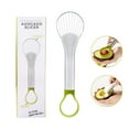 thumbnail image 3 of XIEULQP 2 in 1 Avocado Cutter Slicer Peeler Scoop Kitchen Tool Stainless Steel Multi-Functional Fruit Slicer for Guacamole Salad Dish Prep Efficient Gadget​​, 3 of 6