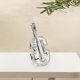 thumbnail image 5 of Escultura de violín BLESIY Figura de escritorio decorativa plata, 5 of 7