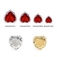 thumbnail image 5 of 10 Uds. De diamantes de imitación con parte posterior plana en forma de corazón, cristales de cristal, fabricación de joyas, costura con fondo plateado, piedras para ropa Diy, 5 of 5