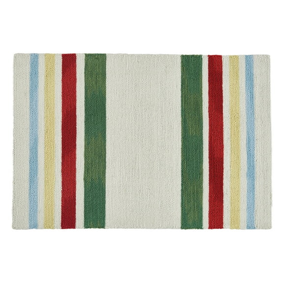 Park Designs Camp Stripe Hooked Indoor Rug 2' x 3'
