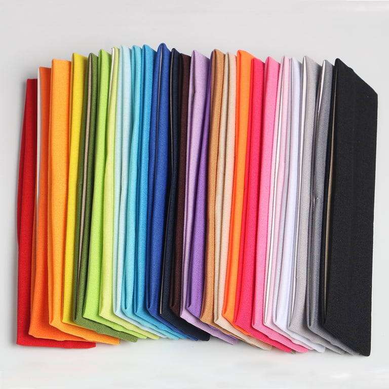 XBwhoz Yoga Headbands for Women Men Girls 25PCS Soft Elastic  display picture 2