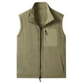 thumbnail image 6 of Men's Lightweight Softshell Vest Fleece Lined Windproof Sleeveless Jacket with Pockets Winter Casual Outerwear for Running Hiking, 6 of 6