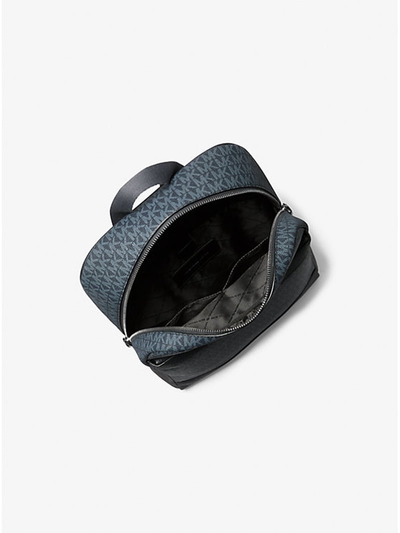 MICHAEL KORS Cooper Medium Signature Logo Backpack-Admiral Blue