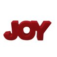 thumbnail image 1 of Holiday Time Red Flocking "JOY" Decor, 1 of 4