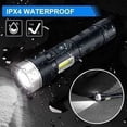 thumbnail image 5 of Linterna LED XHP90 5000 lúmenes, linterna de enfoque ajustable recargable por USB, adecuada para acampar, emergencias familiares, deportes al aire libre, 5 of 5
