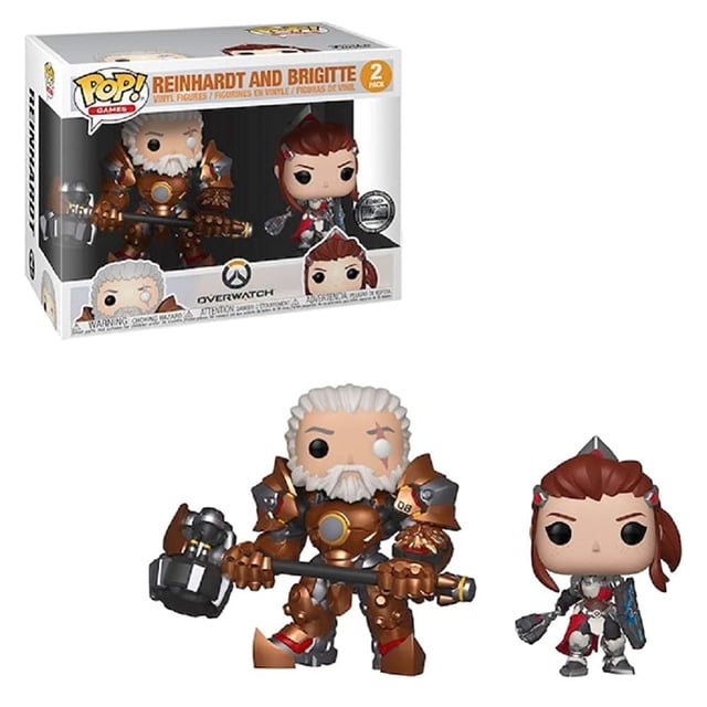 Figura Funko Pop Overwatch Reinhardt y Brigitte 2 Pack