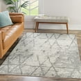 thumbnail image 6 of Pasargad Home Sutton 4' x 6' Power-Loomed Ivory/Grey Rug, For Indoor Space and all Age of Group, 6 of 6