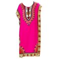 thumbnail image 2 of maskred Robe de Plage Mode Femme Vacances Boho Ethnique Élégante Tunique Ample Rose 1Set, 2 of 6