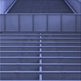 thumbnail image 1 of Ahgly Company Machine Washable Indoor Square Transitional Blue Area Rugs, 5' Square, 1 of 7