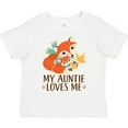 thumbnail image 3 of Inktastic Auntie Loves Me Woodland Fox Gift Boys or Girls Toddler T-Shirt, 3 of 5